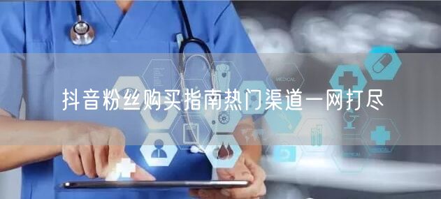 抖音粉丝购买指南热门渠道一网打尽