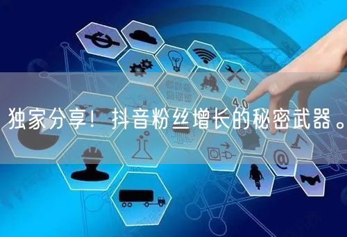 独家分享！抖音粉丝增长的秘密武器。