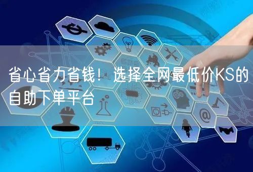 省心省力省钱！选择全网最低价KS的自助下单平台
